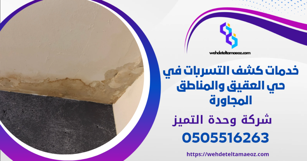 شركة كشف تسربات المياه بحي العقيق | وحدة التميز لكشف التسربات وعزل الأسطح بالرياض شركة كشف تسربات المياه بحي العقيق | وحدة التميز لكشف التسربات وعزل الأسطح بالرياض