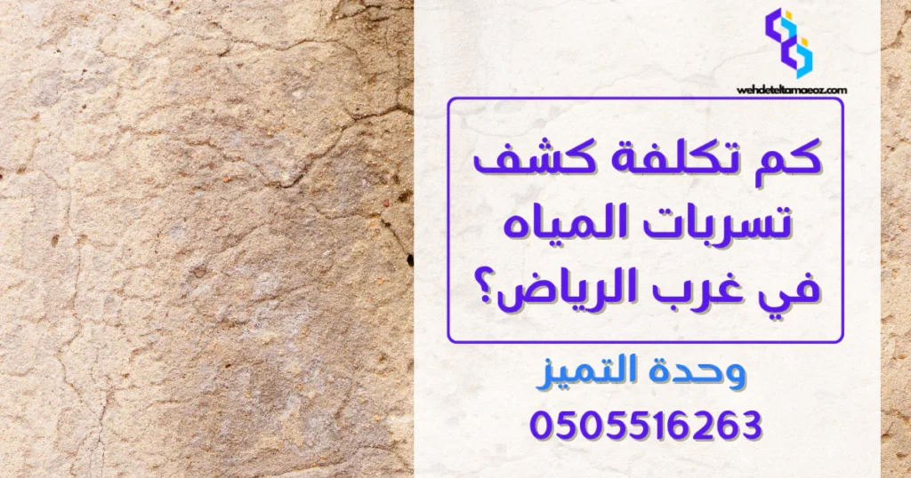 شركة كشف تسربات المياه غرب الرياض | وحدة التميز لكشف التسربات وعزل الأسطح بالرياض شركة كشف تسربات المياه غرب الرياض