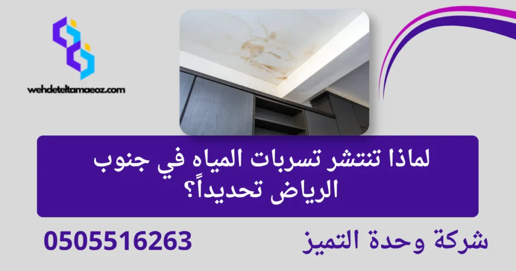 شركة كشف تسربات المياه جنوب الرياض | وحدة التميز لكشف التسربات وعزل الأسطح بالرياض شركة كشف تسربات المياه جنوب الرياض