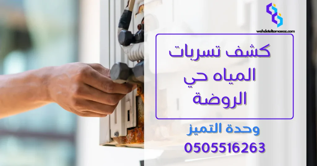 كشف تسربات المياه حي الروضة | وحدة التميز لكشف التسربات وعزل الأسطح بالرياض كشف تسربات المياه حي الروضة