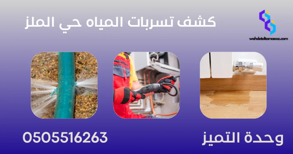 كشف تسربات المياه حي الملز